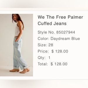 Free People 
We The Free Palmer Cuffed Jeans